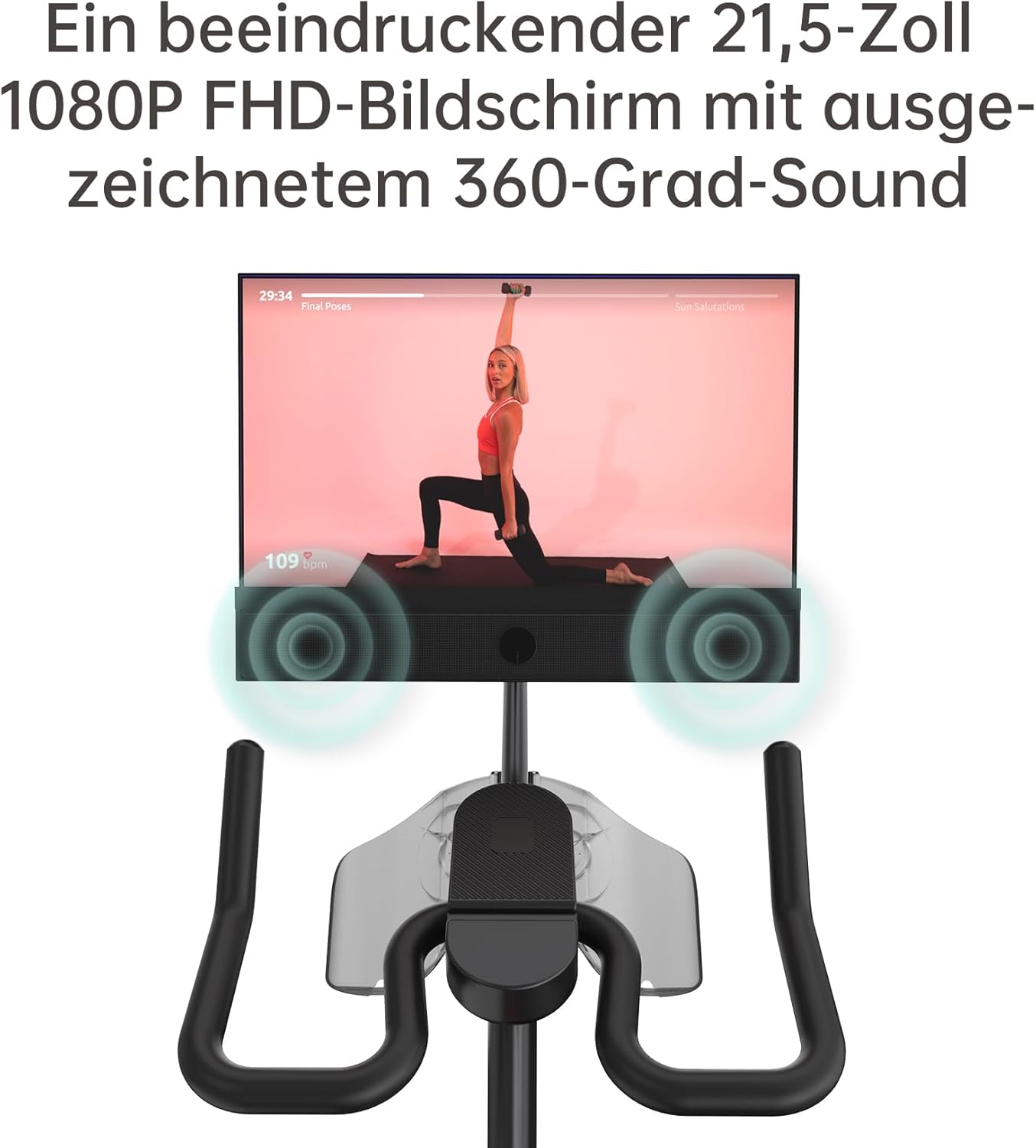 YESOUL G1M Plus: Leises Indoor‑Bike mit 21,5″ FHD‑Display