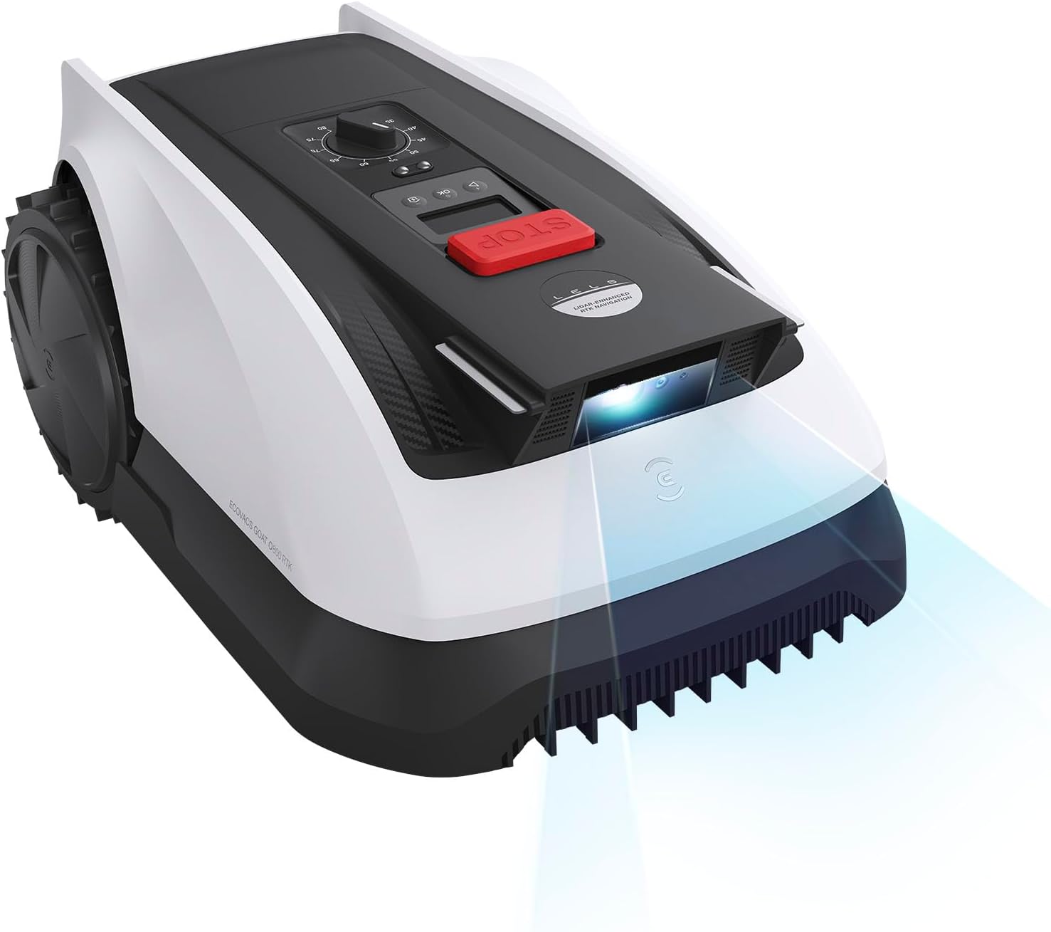 ECOVACS Goat O800 RTK Mähroboter ohne Begrenzungskabel, 800m², LiDAR-gestützte RTK+Vision Navigation, Rasenmäher Roboter, Auto-Kartierung, passiert 0,7m Engstellen, präzises Kantenmähen