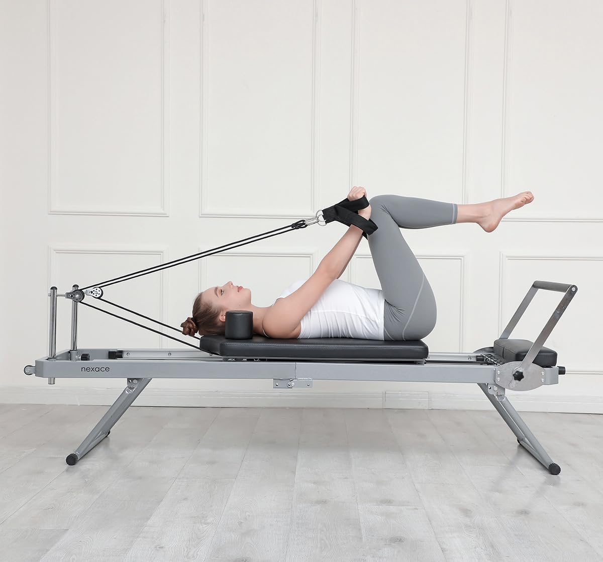 Nexace Pilates Reformer für Zuhause, Faltbarer Pilates Reformer Heimgebrauch