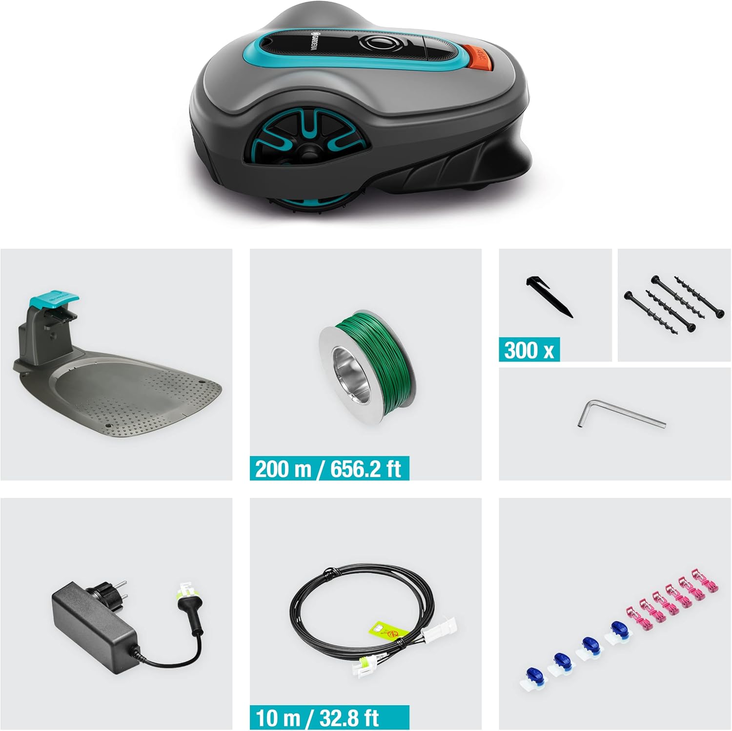 Gardena SILENO Life: Mähroboter für Rasenflächen bis 750 m², Bluetooth-App bedienbar, Easy-Passage-Funktion, mit 57 db(A) sehr leise, Steigungen bis zu 35 Prozent, mäht bei jedem Wetter (15101-20)