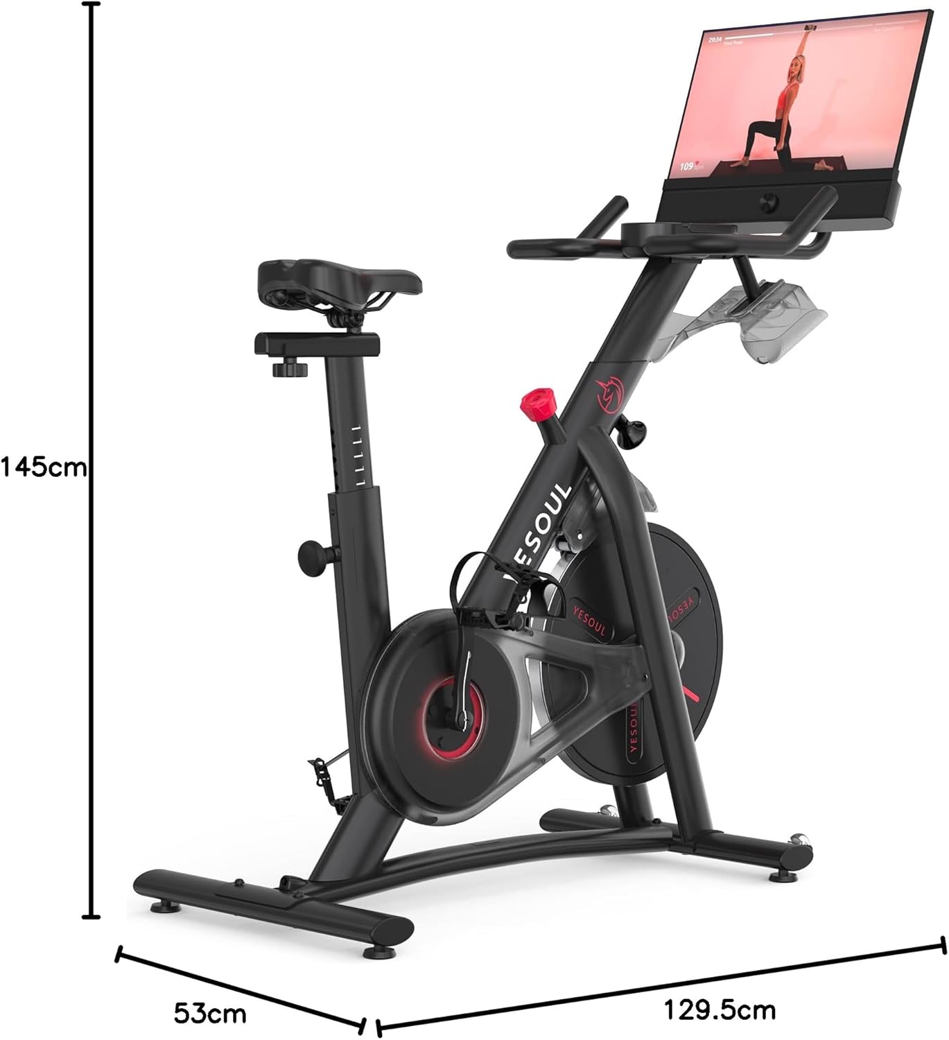 YESOUL G1M Plus: Leises Indoor‑Bike mit 21,5″ FHD‑Display