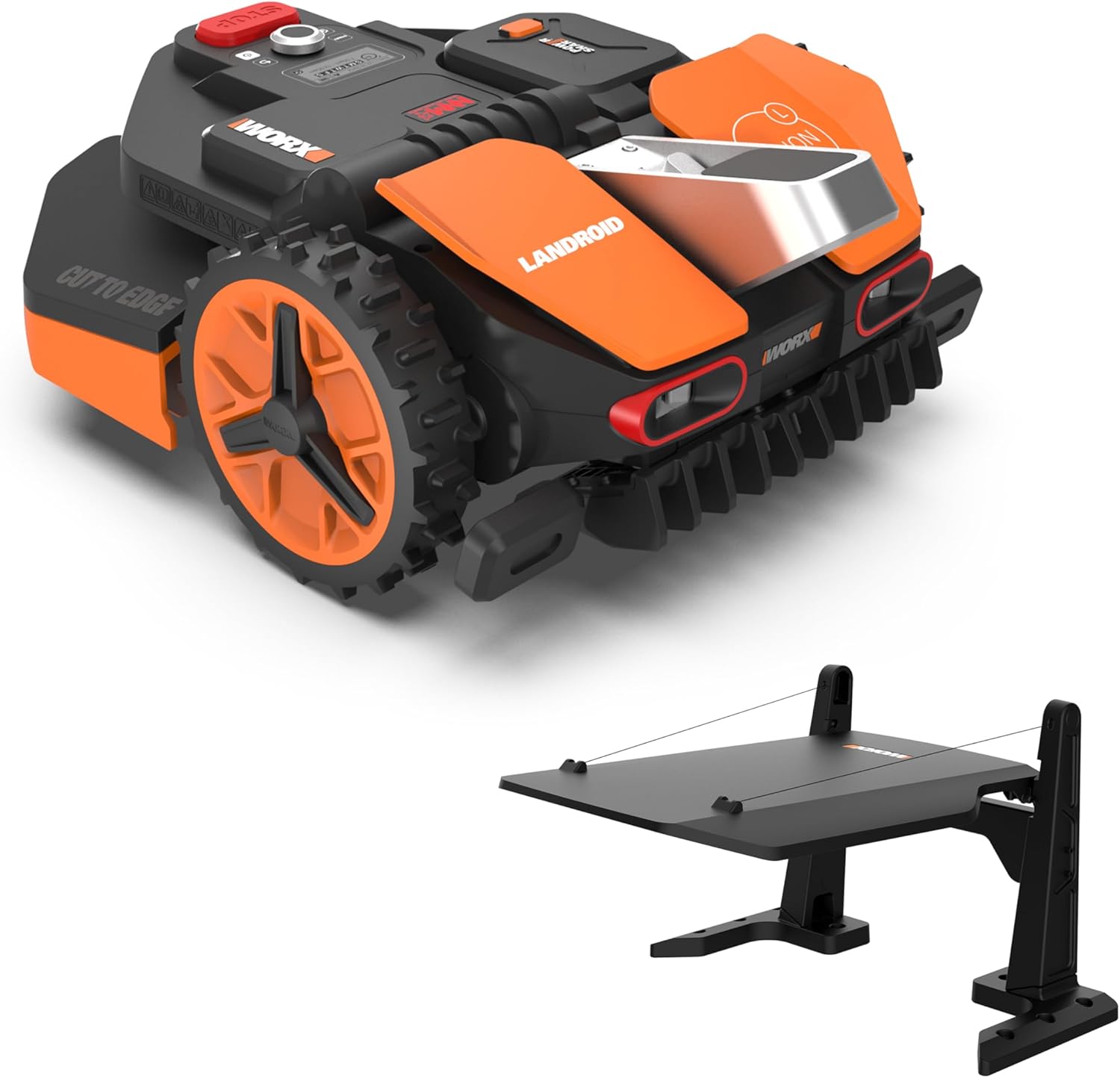 WORX Landroid Vision L1600 Mähroboter WR216E.1 für Gärten bis 1600m², AI Rasenmäher Roboter ohne Begrenzungskabel (WLAN & Bluetooth, aktive Hindernisvermeidung mit KI-Technologie, Igelschutz)