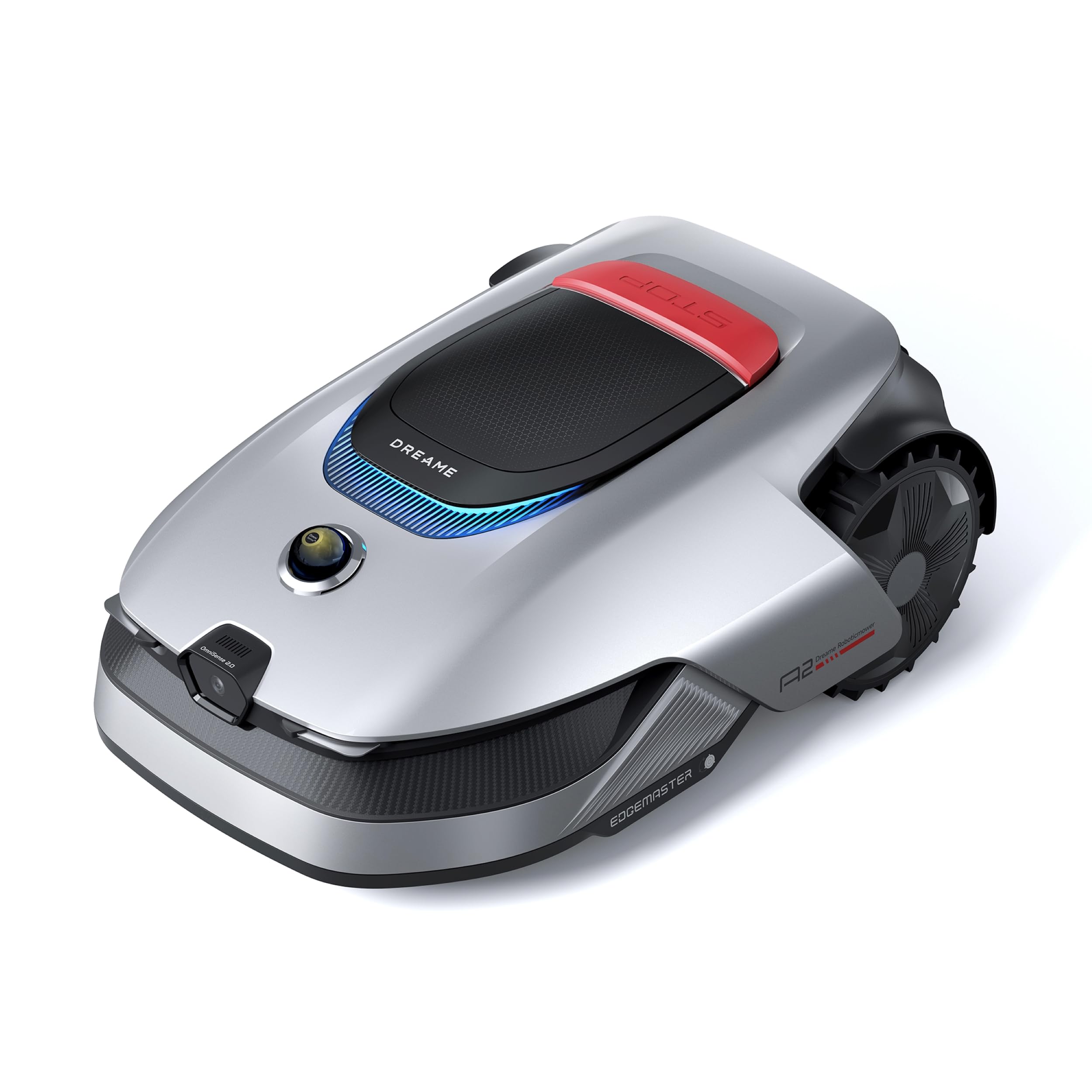 DREAME Intelligenter Mähroboter A1 Pro, Drahtloser Umfang Mähroboter, 2000m², App-Steuerung, OmniSense™ Technologie, Intuitive Zonenverwaltung, Intelligente Hindernisvermeidung, Offroad-Reifen