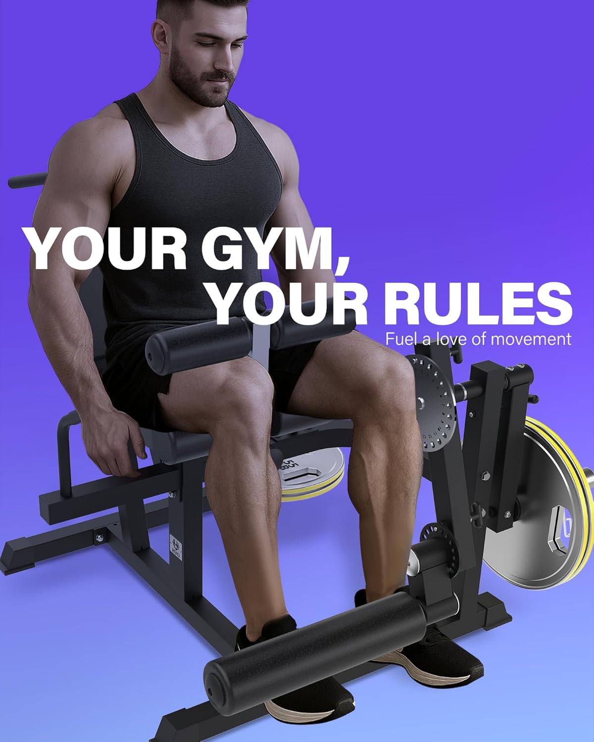 HVO Beinstrecker & Beinbeuger Maschine - Professionelles Beintrainingsgerät für Zuhause