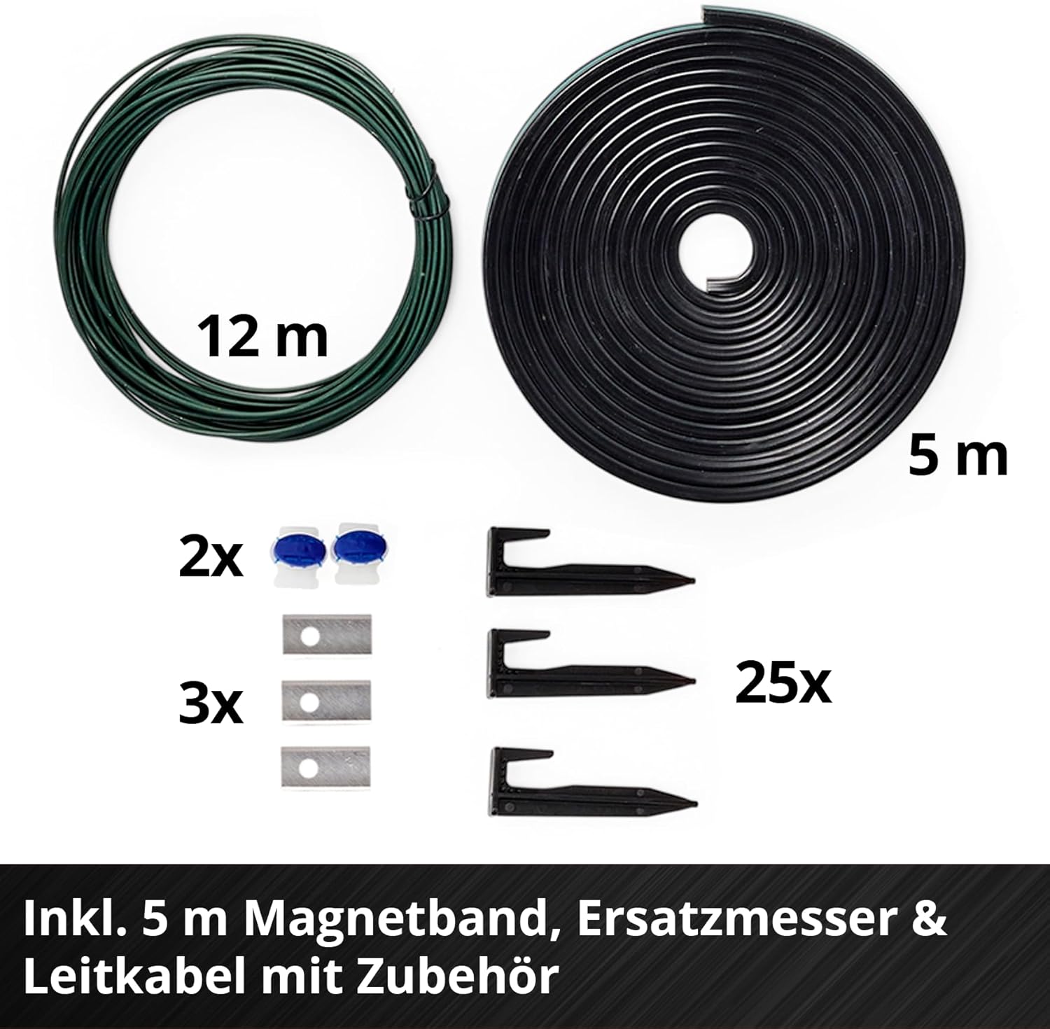 Einhell Mähroboter FREELEXO CAM 500 Power X-Change (18V, Kamera ersetzt Begrenzungsdraht, für 500 m², Brushless, bis 25% Steigung, Schnittbreite 18 cm, inkl. 3,0 Ah Akku, 5 m Magnetband)