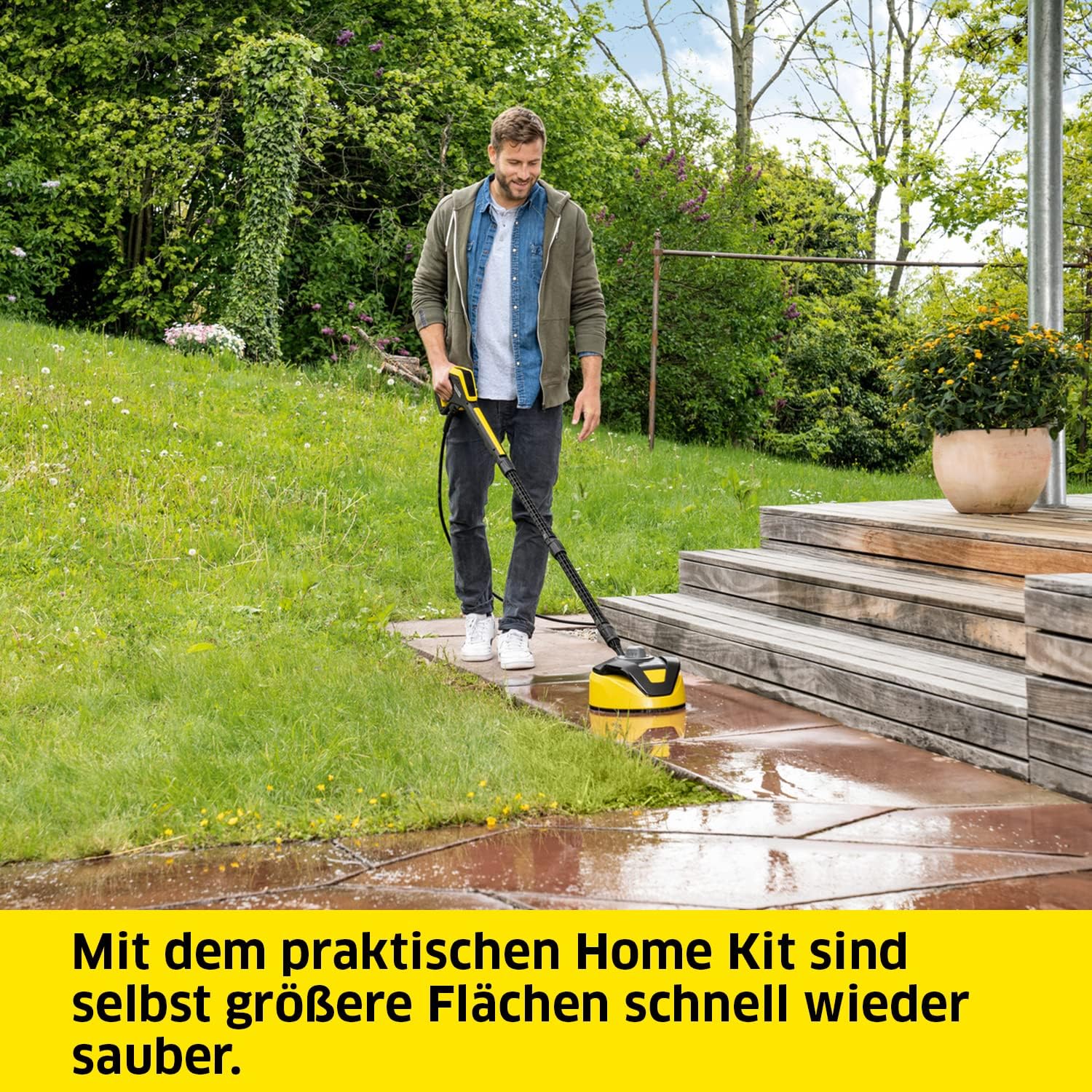 Kärcher Hochdruckreiniger K 5 Premium Power Control, Druck: 145 bar, Durchflussmenge: 500 l/h, Reinigungsfläche: 40 m²/h, App Home & Garden, Pistole, Rotabuse, Hochdruck-Lanze