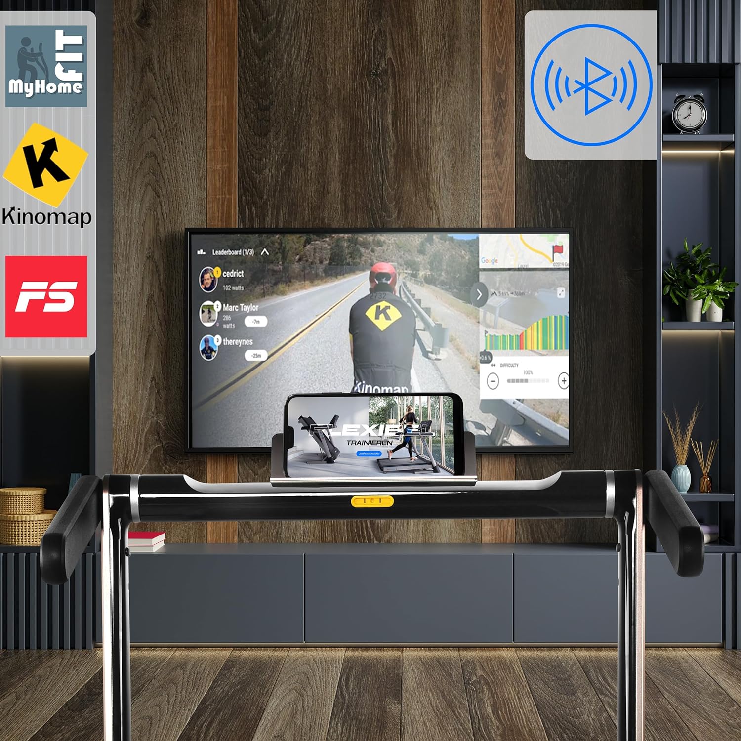 Maxxus M8 Elektrisches Klappbares Laufband – 2.0 PS Motor, Bluetooth & App