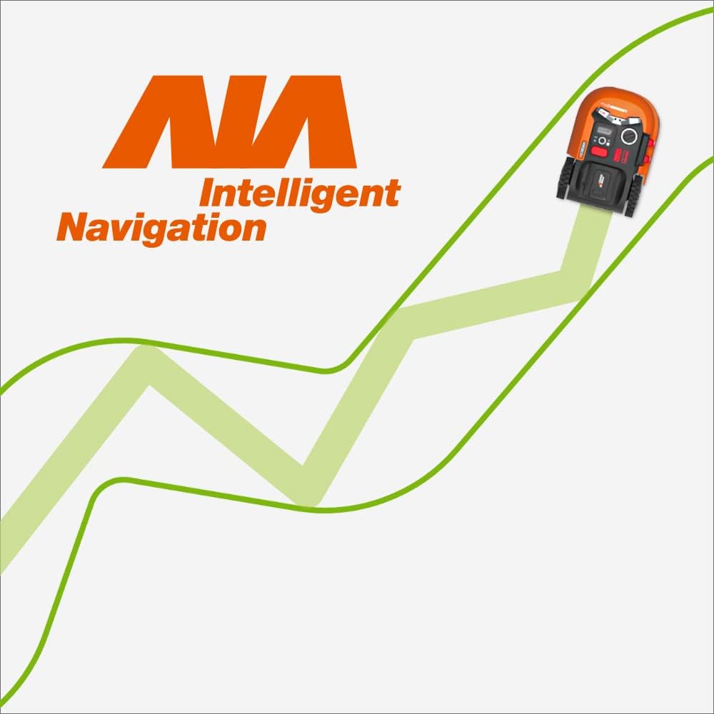 WORX Landroid S WR184E Mähroboter für Gärten bis 400 m2-35% Steigung - mit WLAN Verbindung & schwimmendem Mähdeck - APP Steuerung - Multi-Zonen-Programmierung - AIA intelligente Navigation