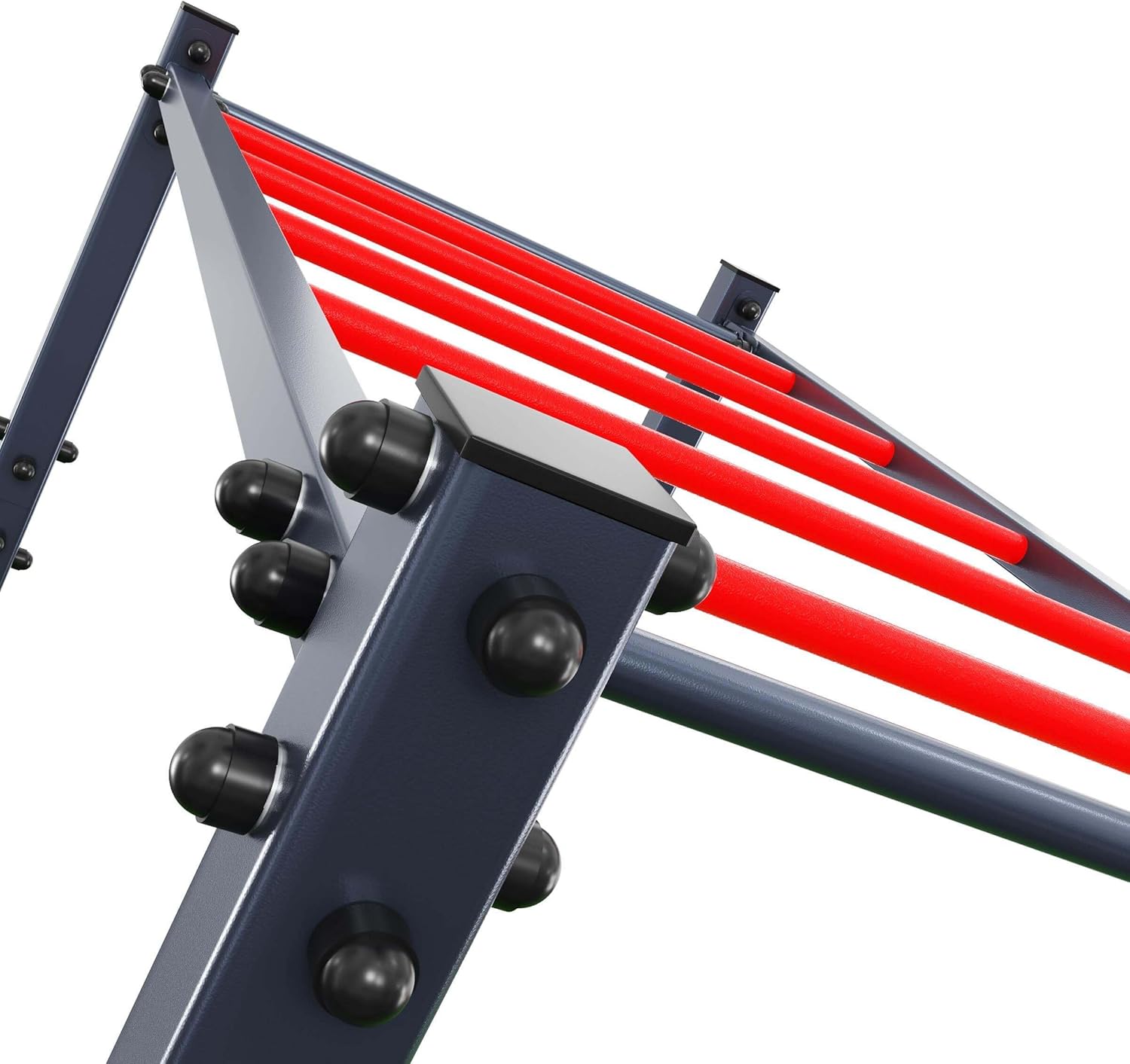 K-Sport Calisthenics Turnstange: Wetterfeste Garten-Kraftstation mit Hangelleiter