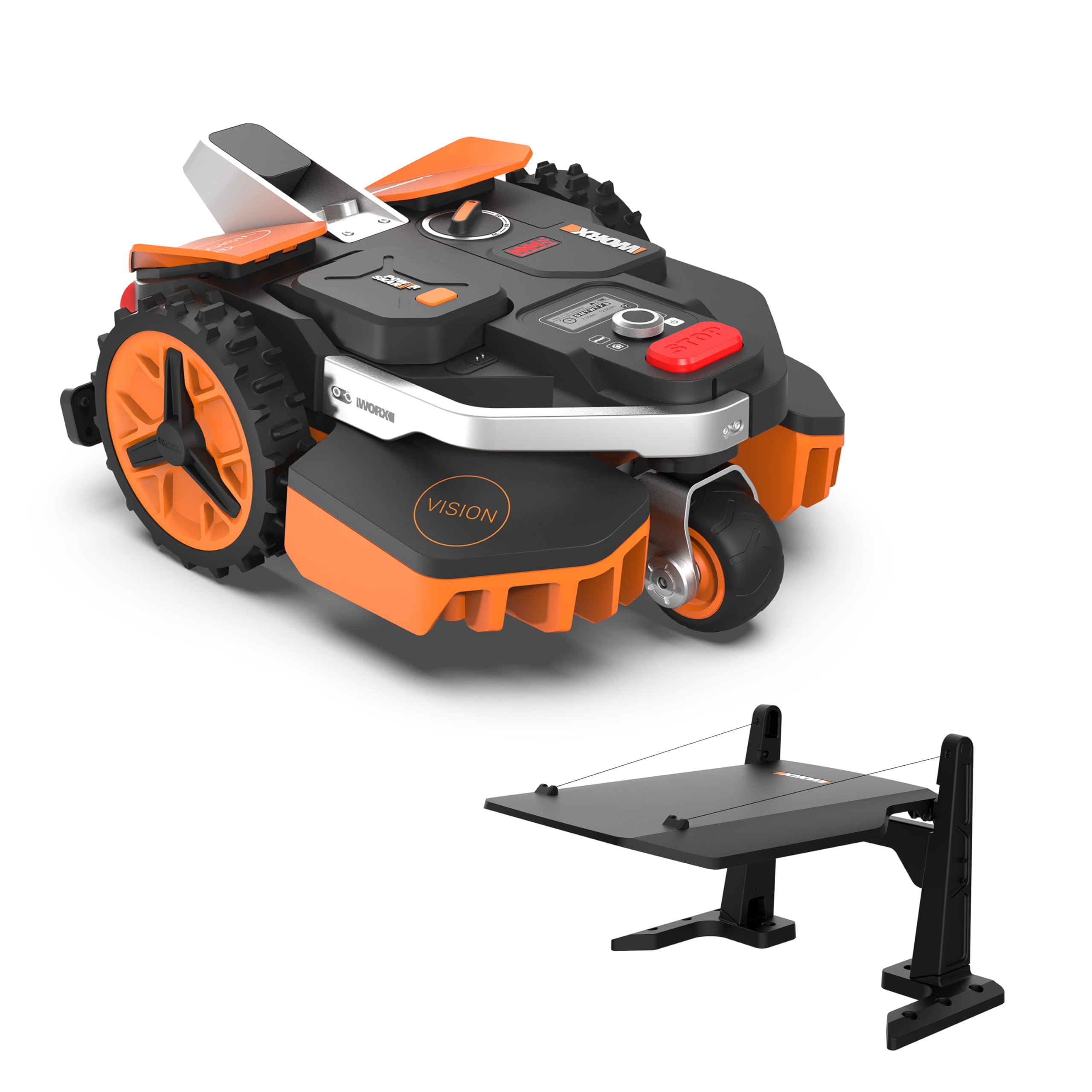 WORX Landroid Vision L1300 Mähroboter WR213E.1 für Gärten bis 1300m², AI Rasenmäher Roboter ohne Begrenzungskabel (WLAN & Bluetooth, aktive Hindernisvermeidung mit KI-Technologie, Igelschutz)