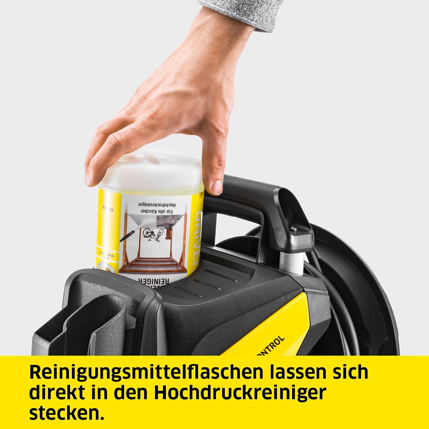 Kärcher Hochdruckreiniger K 7 Premium Power, Druck: 180 bar, Durchfluss: 600 l/h, Flächenleistung: 60 m²/h, Leistung: 3.000 W, Schlauchtrommel, mit Pistole, Dreckfräser, Strahlrohr