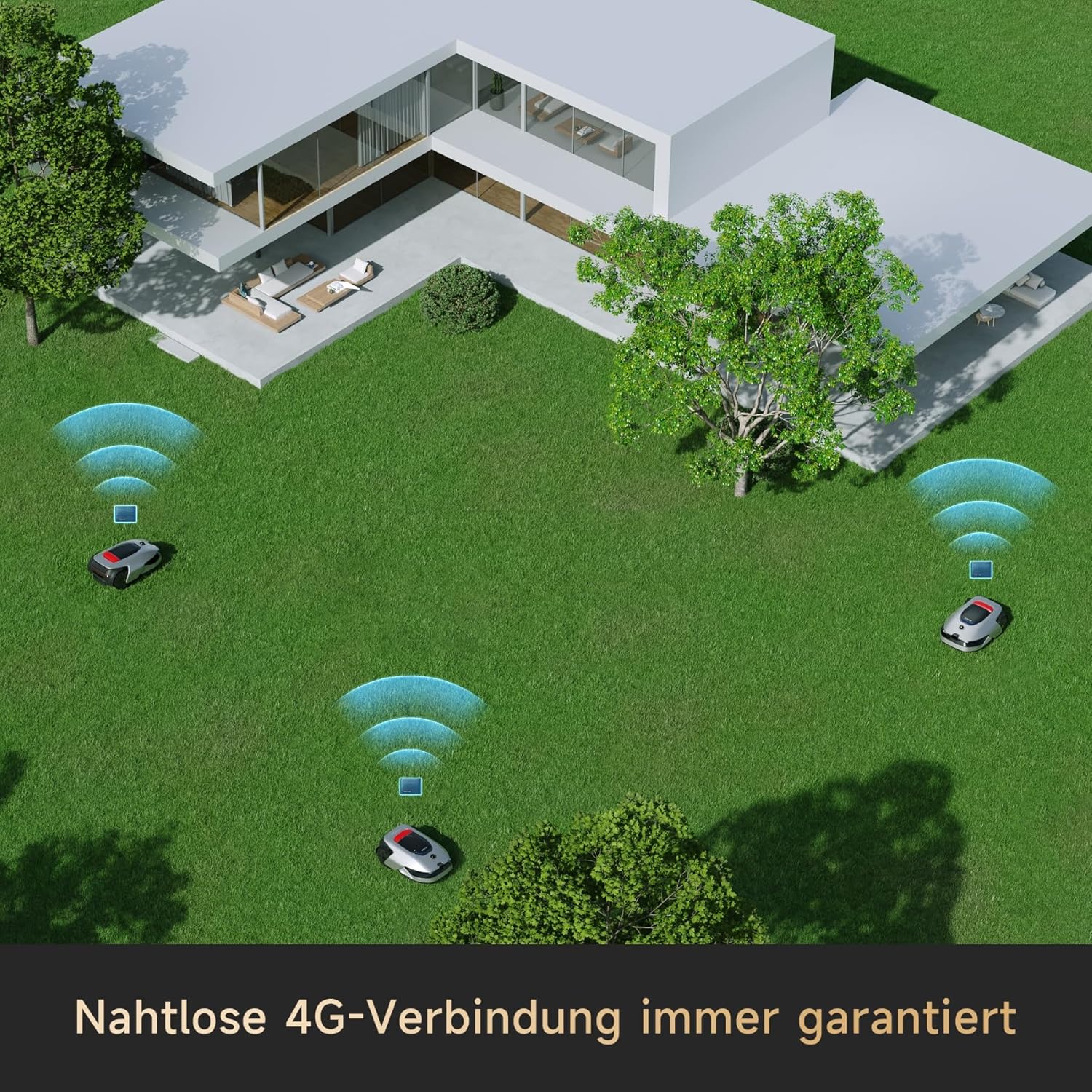 DREAME Mähroboter A2, Auto-Begrenzungseinrichtung,3000 m²,Dual-Fusion-Kartierung, OmniSense-2.0-Hindernisvermeidung, EdgeMaste-Schneidsystem, Leiser Nabenmotor, Steigung bis 26,5°, Smart-App-Steuerung