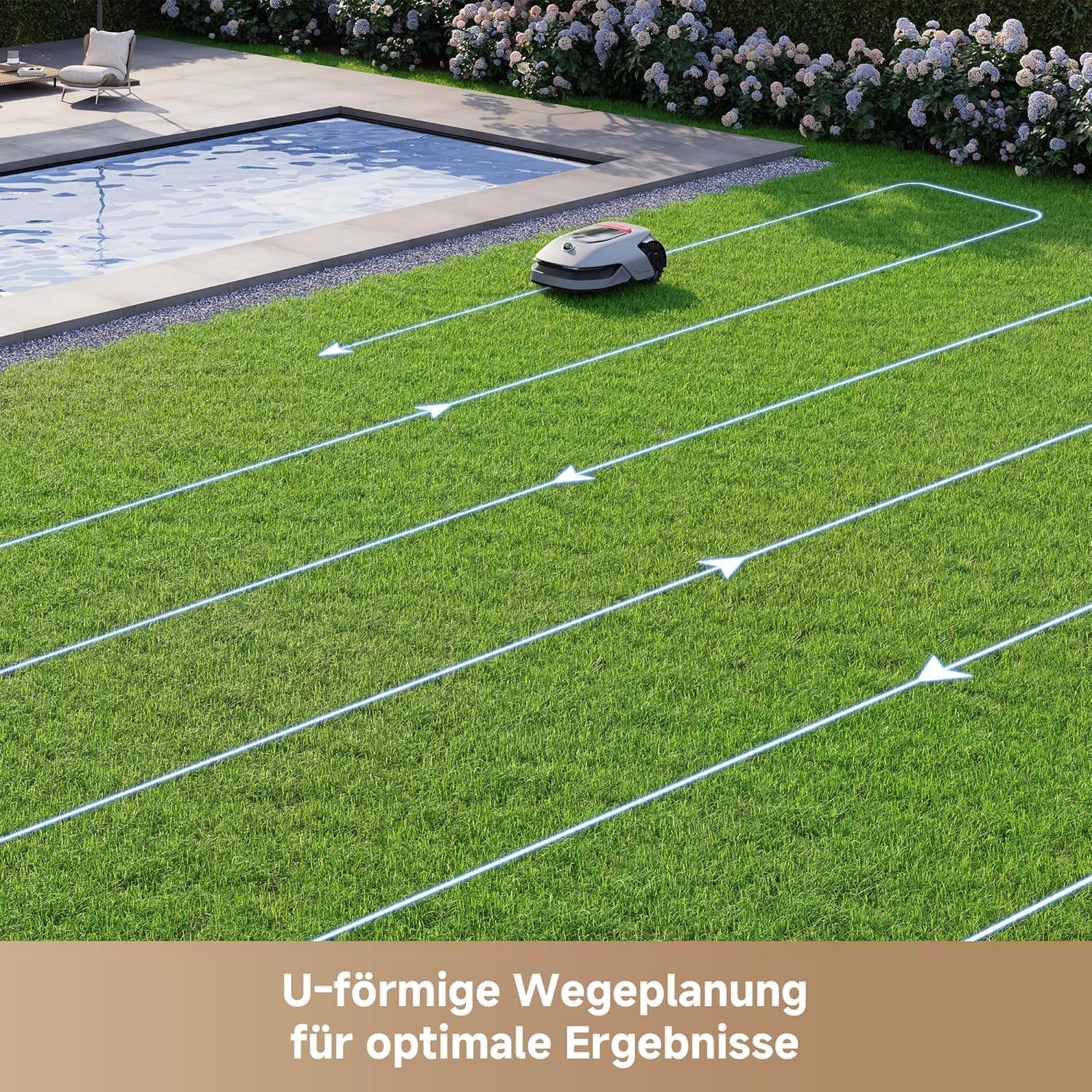 DREAME Intelligenter Mähroboter A1 Pro, Drahtloser Umfang Mähroboter, 2000m², App-Steuerung, OmniSense™ Technologie, Intuitive Zonenverwaltung, Intelligente Hindernisvermeidung, Offroad-Reifen